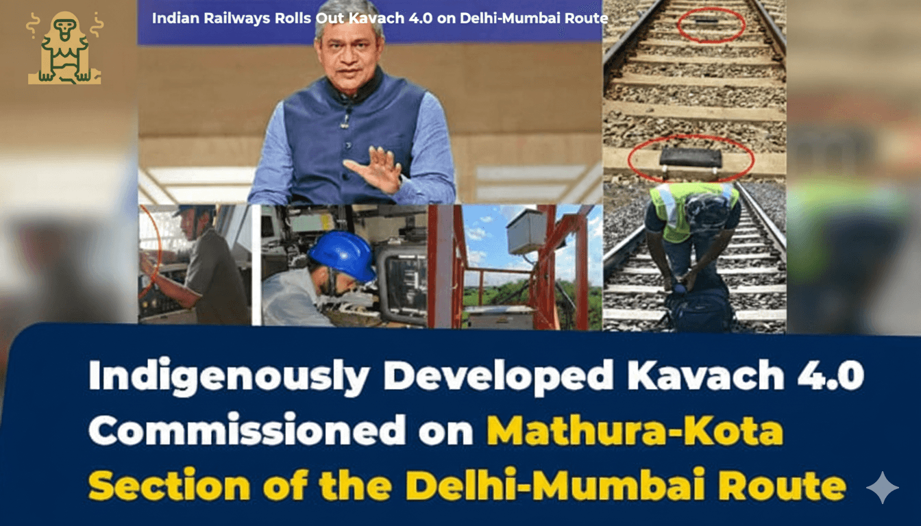 Indian Railways Rolls Out Kavach 4.0 on Delhi-Mumbai Route