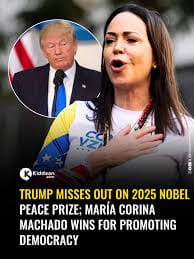 Maria Corina Machado's Nobel Triumph and Bold Tribute to Trump